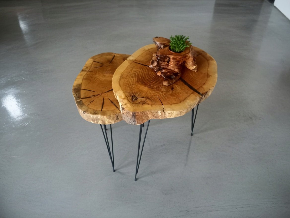Live Edge Ash Coffee Table 40cm - 50cm