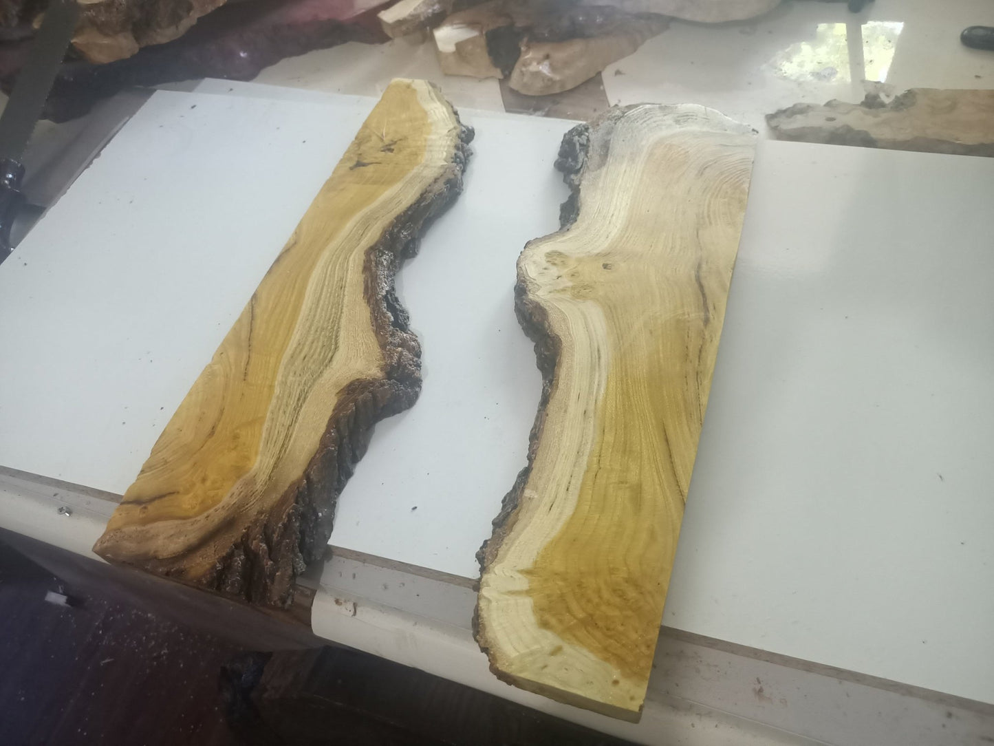 Live Edge Mulberry Wood Slabs for River Table 50cm