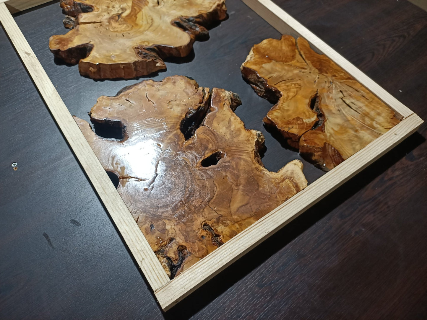 Olive Root Slab Set 16" x 24" 3 Pcs