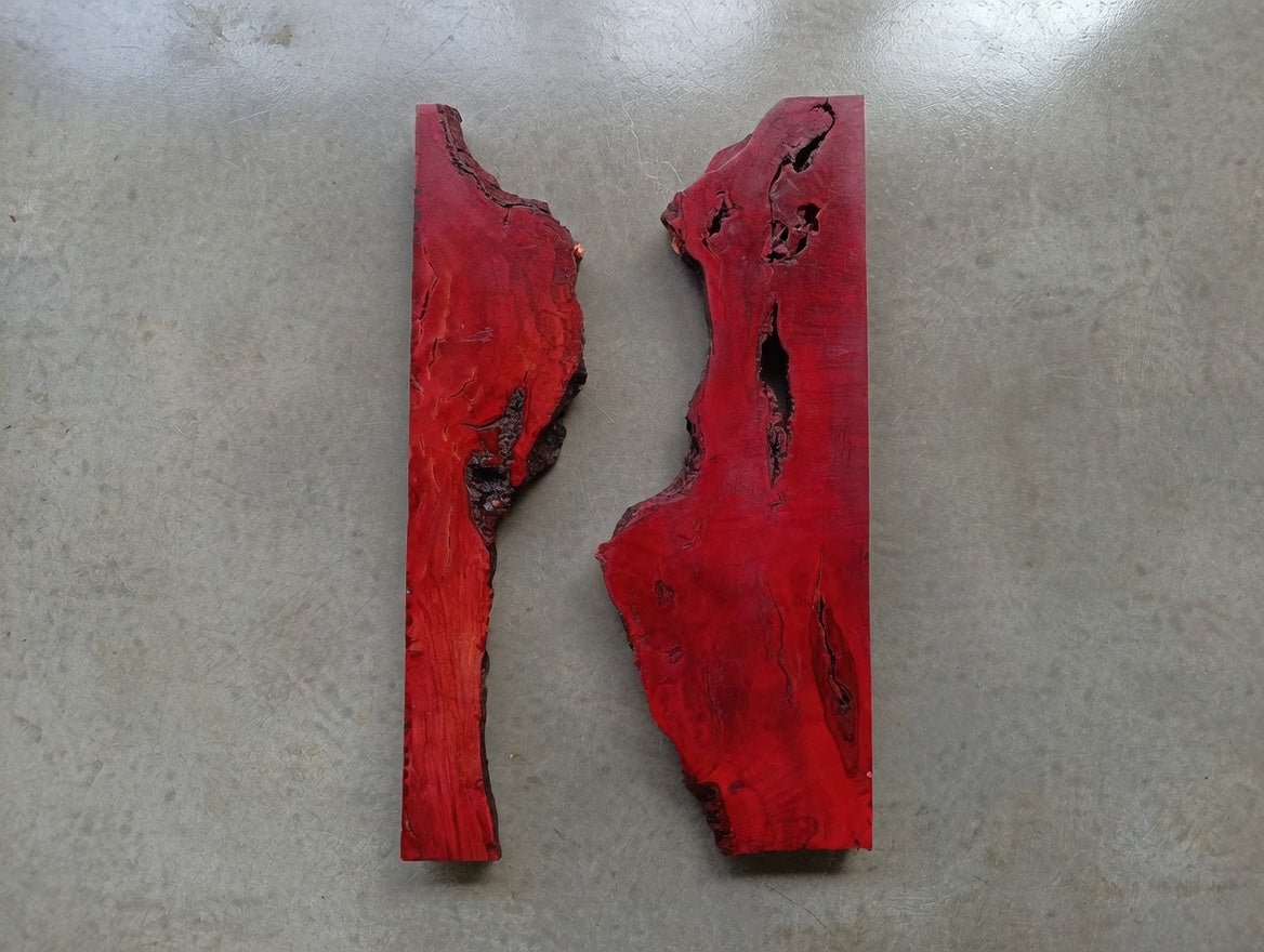 Red Olive Wood Slab for DIY Epoxy River Table 50cm