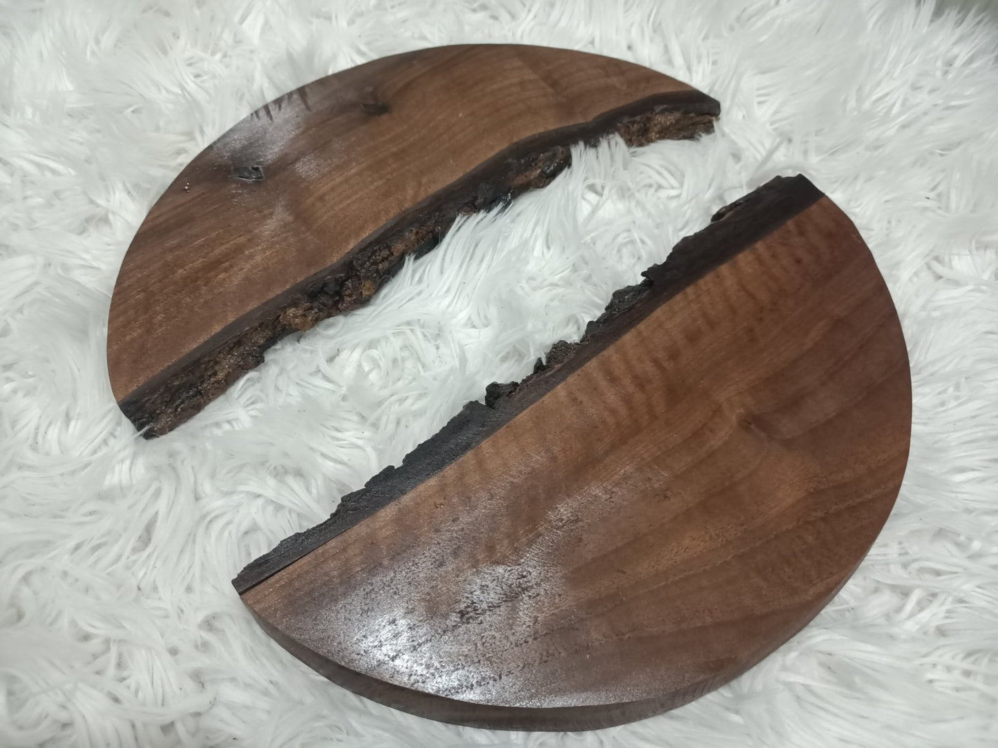 Round Black Walnut Slabs 40cm-50cm