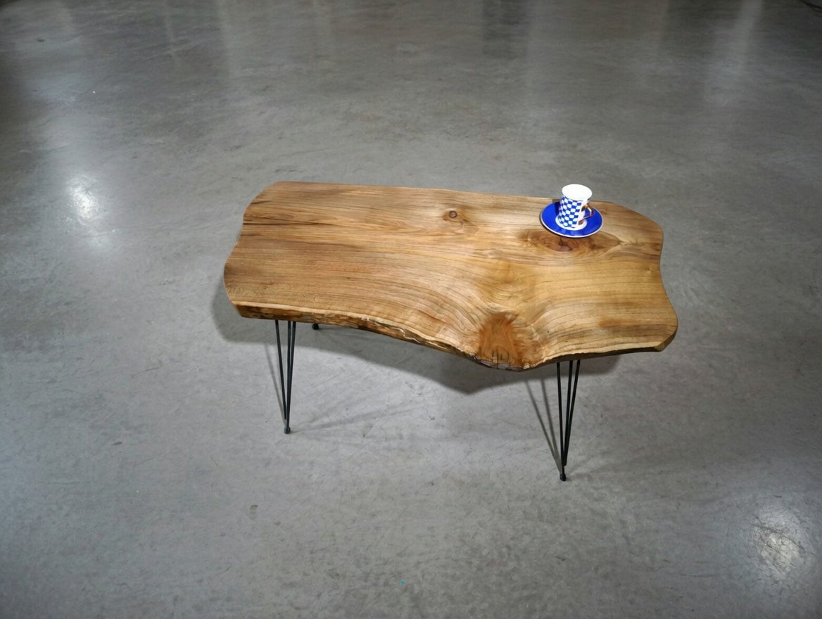 Live Edge Walnut Center Coffee Table Thinner 80cm