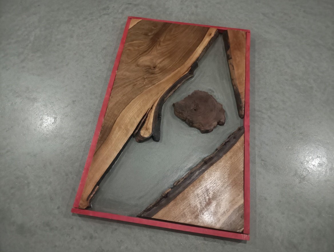 Walnut Slab Set for River Table 60-80-120-180