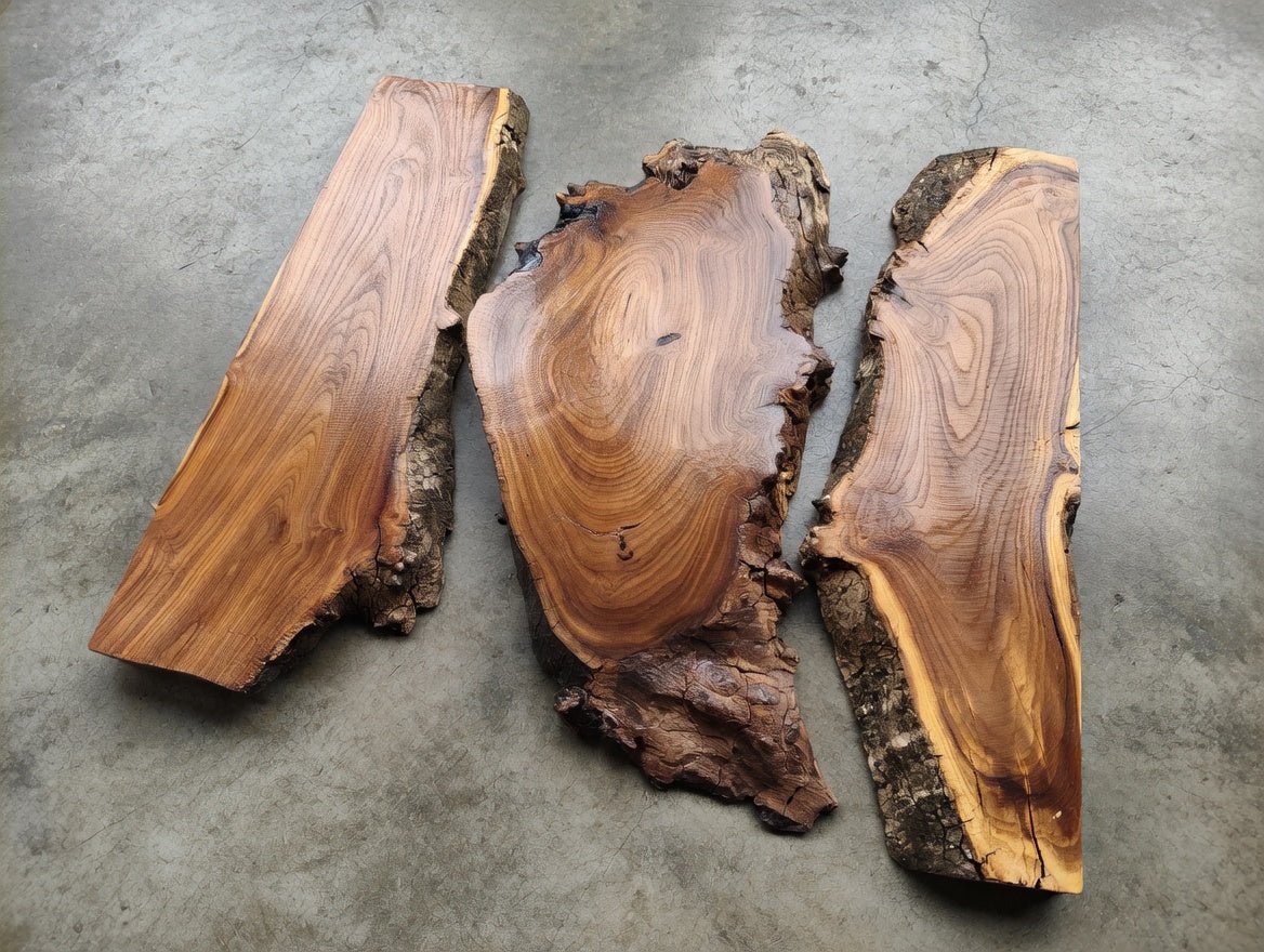 Wild Olive Slab Set 3 Pcs