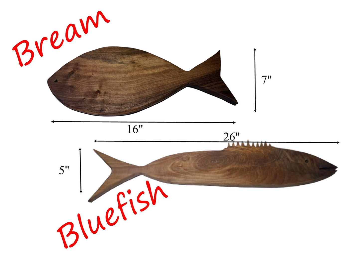 Walnut Chopping Board Fish