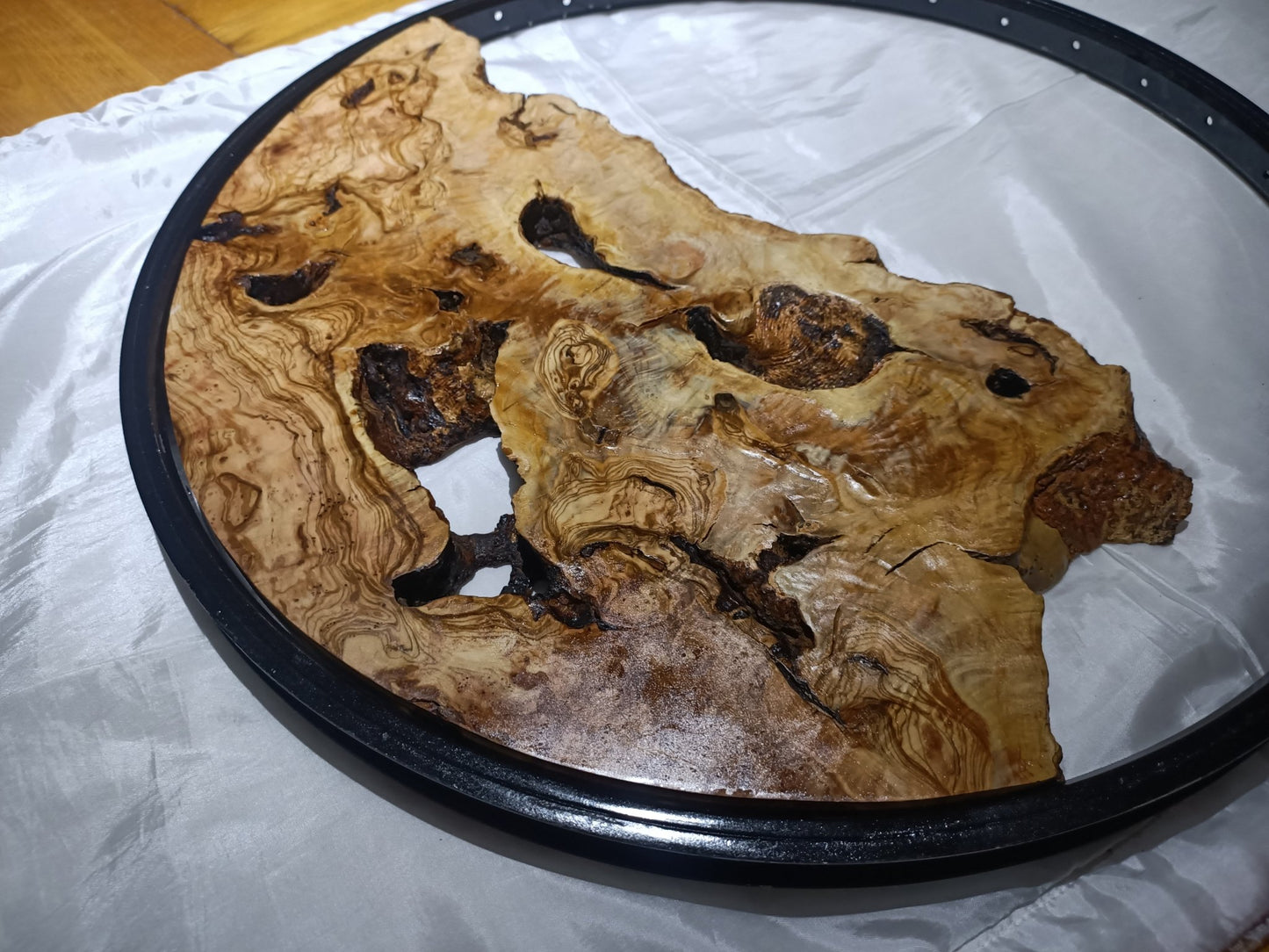 Round Olive Slab for Epoxy Projects
