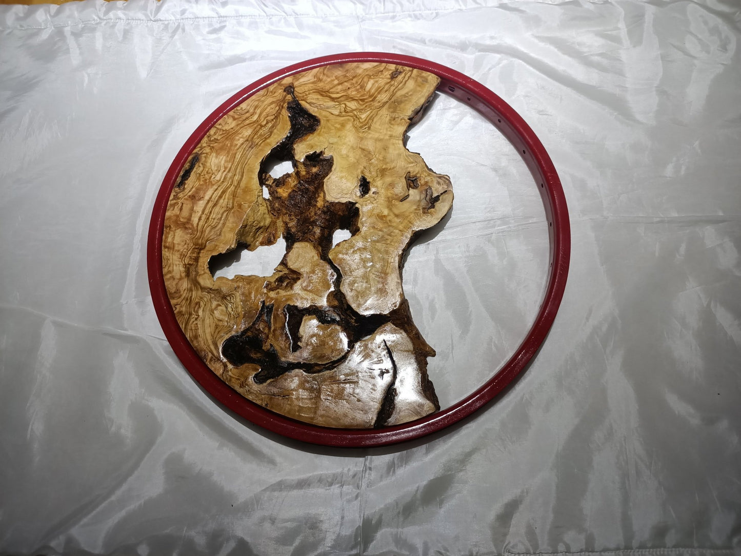 Round Olive Slab for Epoxy Projects