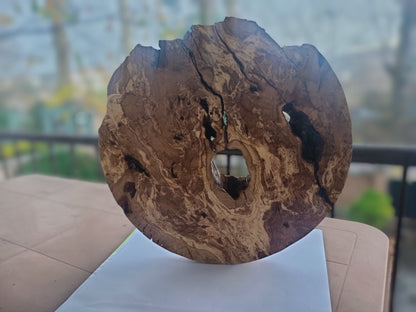 40cm Round Olive Slab For Epoxy Project