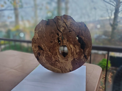 40cm Round Olive Slab For Epoxy Project