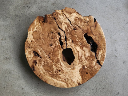 50cm Round Olive Slab For Epoxy Project