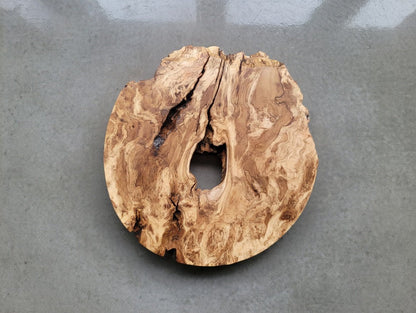 50cm Round Olive Slab For Epoxy Project