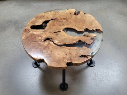 50cm Round Olive Slab For Epoxy Project