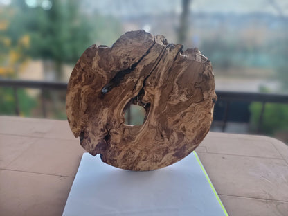 50cm Round Olive Slab For Epoxy Project