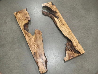 80cm - 100cm Olive River Epoxy Slab Set
