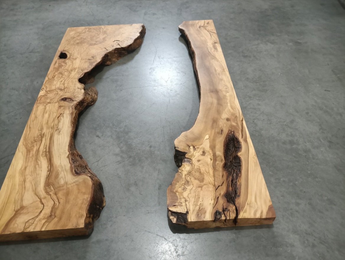 80cm - 100cm Olive River Epoxy Slab Set