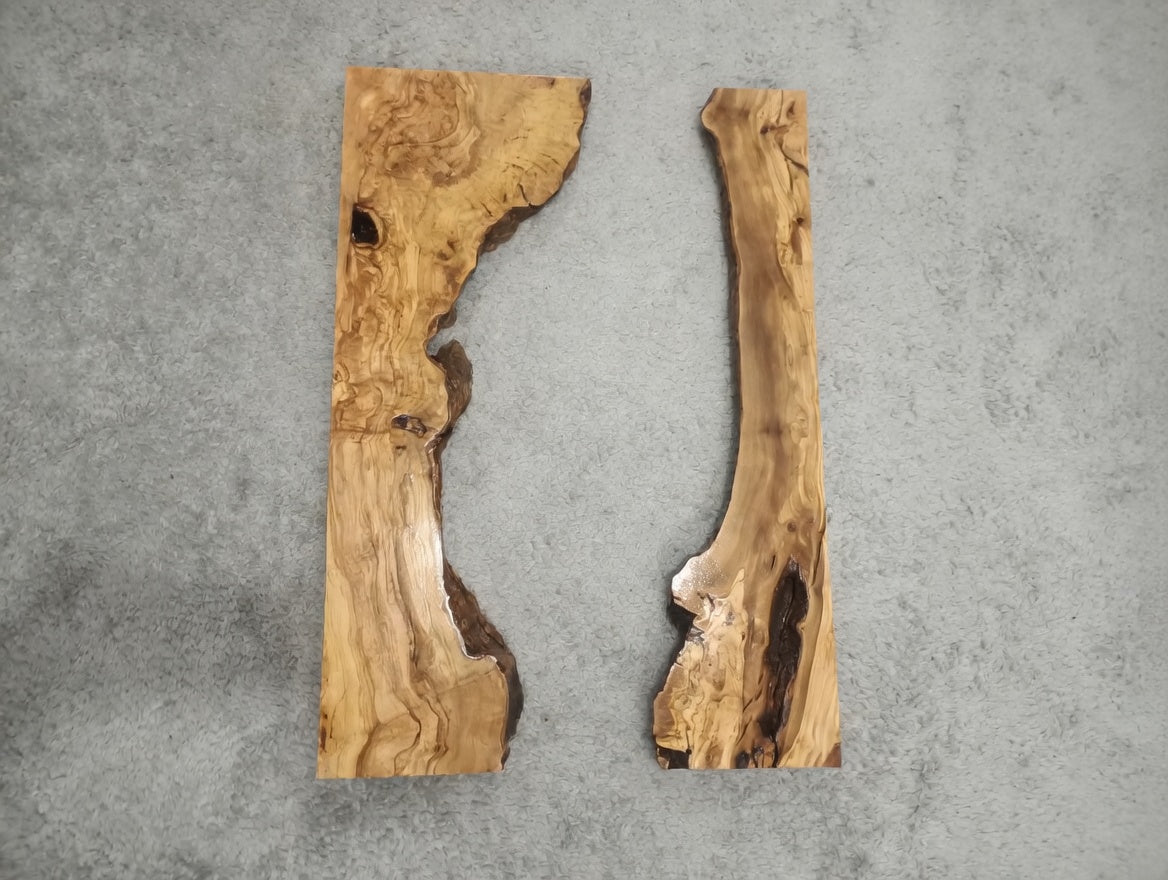 80cm - 100cm Olive River Epoxy Slab Set