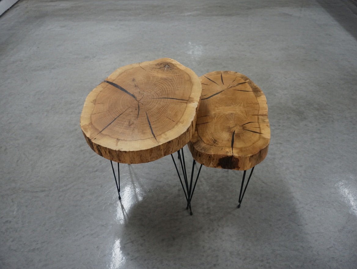Live Edge Ash Coffee Table 40cm - 50cm