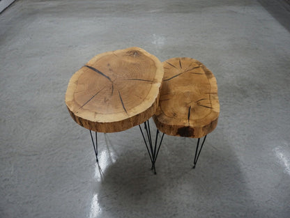 Live Edge Ash Coffee Table 40cm - 50cm