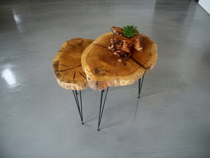 Live Edge Ash Coffee Table 40cm - 50cm