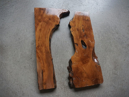 Brown Olive Wood Slab for DIY Epoxy River Table 50cm