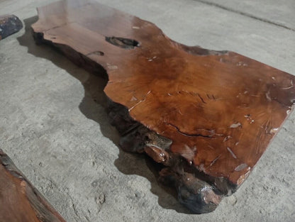 Brown Olive Wood Slab for DIY Epoxy River Table 50cm