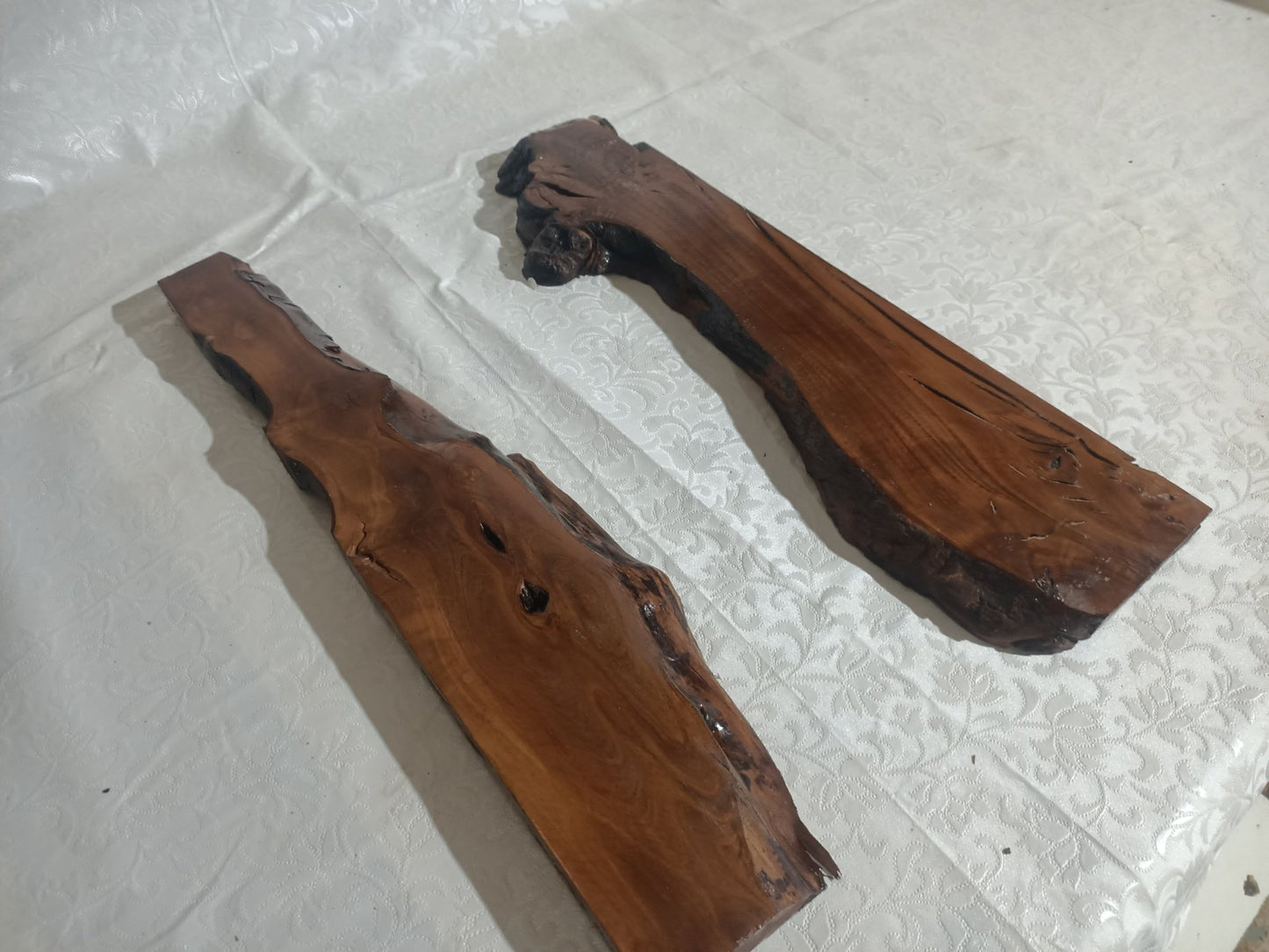 Brown Olive Wood Slab for DIY Epoxy River Table 50cm