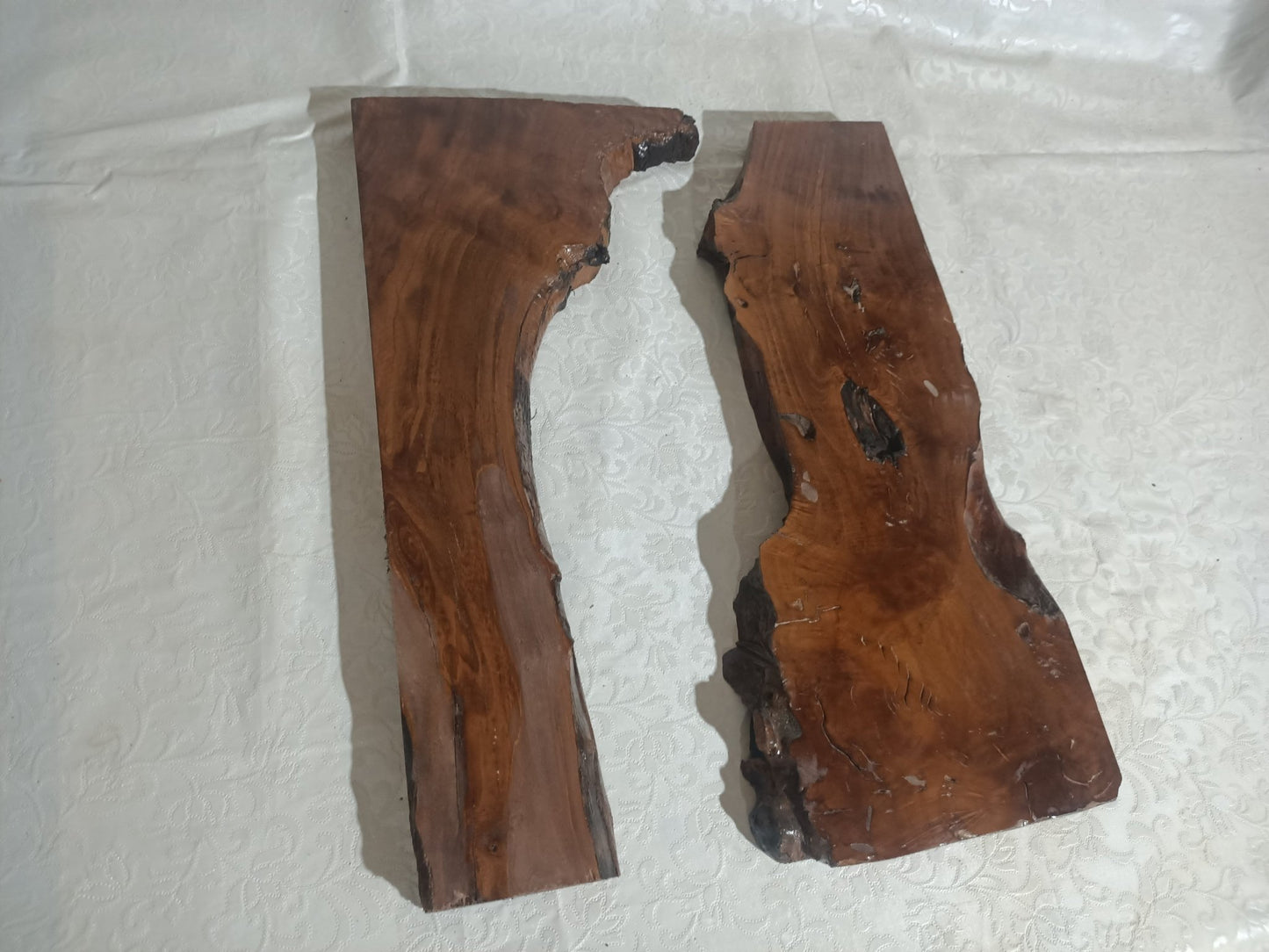 Brown Olive Wood Slab for DIY Epoxy River Table 50cm