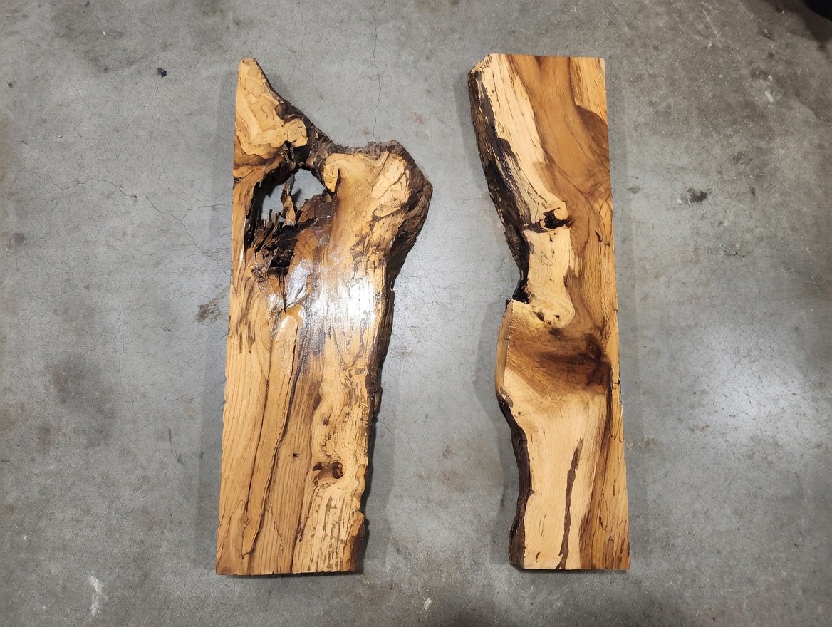 Burl Oak Wood River Slab 24"