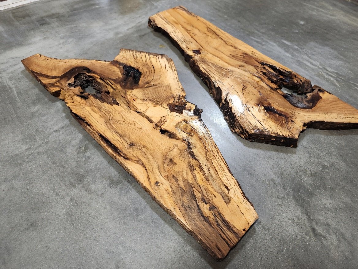Burl Oak Wood River Slab 24"
