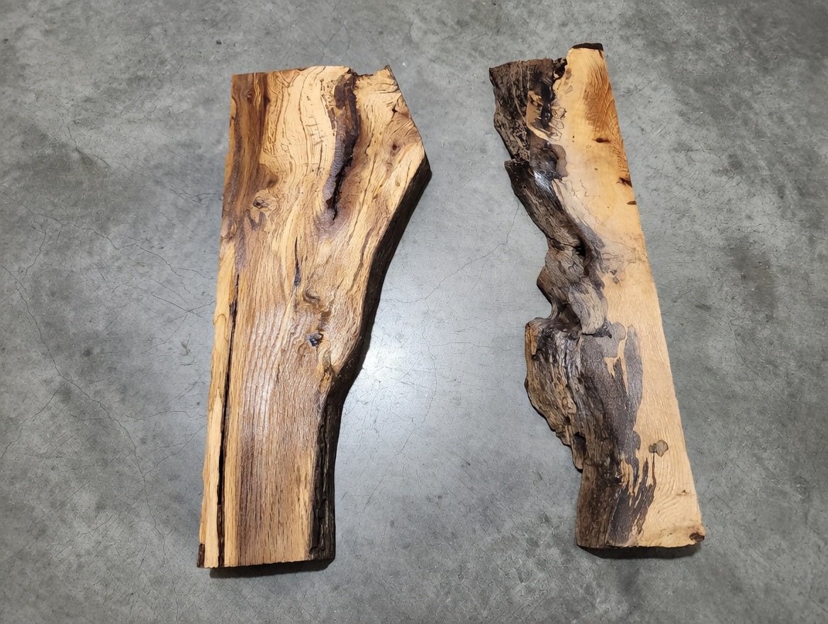 Burl Oak Wood River Slab 24"