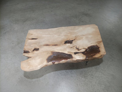 Live Edge Hornbeam Center Coffee Table 90cm - 100cm