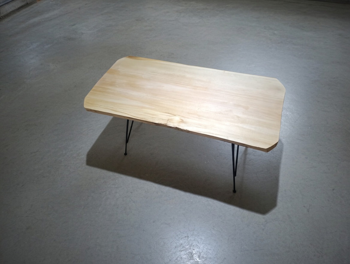 Live Edge Linden Rustic Coffee Center Table 80cm