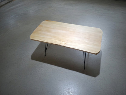 Live Edge Linden Rustic Coffee Center Table 80cm