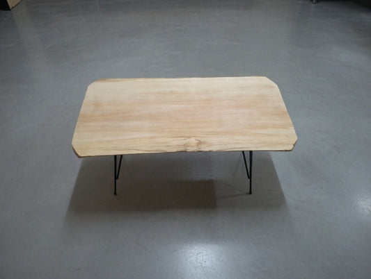 Live Edge Linden Rustic Coffee Center Table 80cm