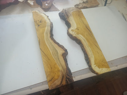 Live Edge Mulberry Wood Slabs for River Table 50cm