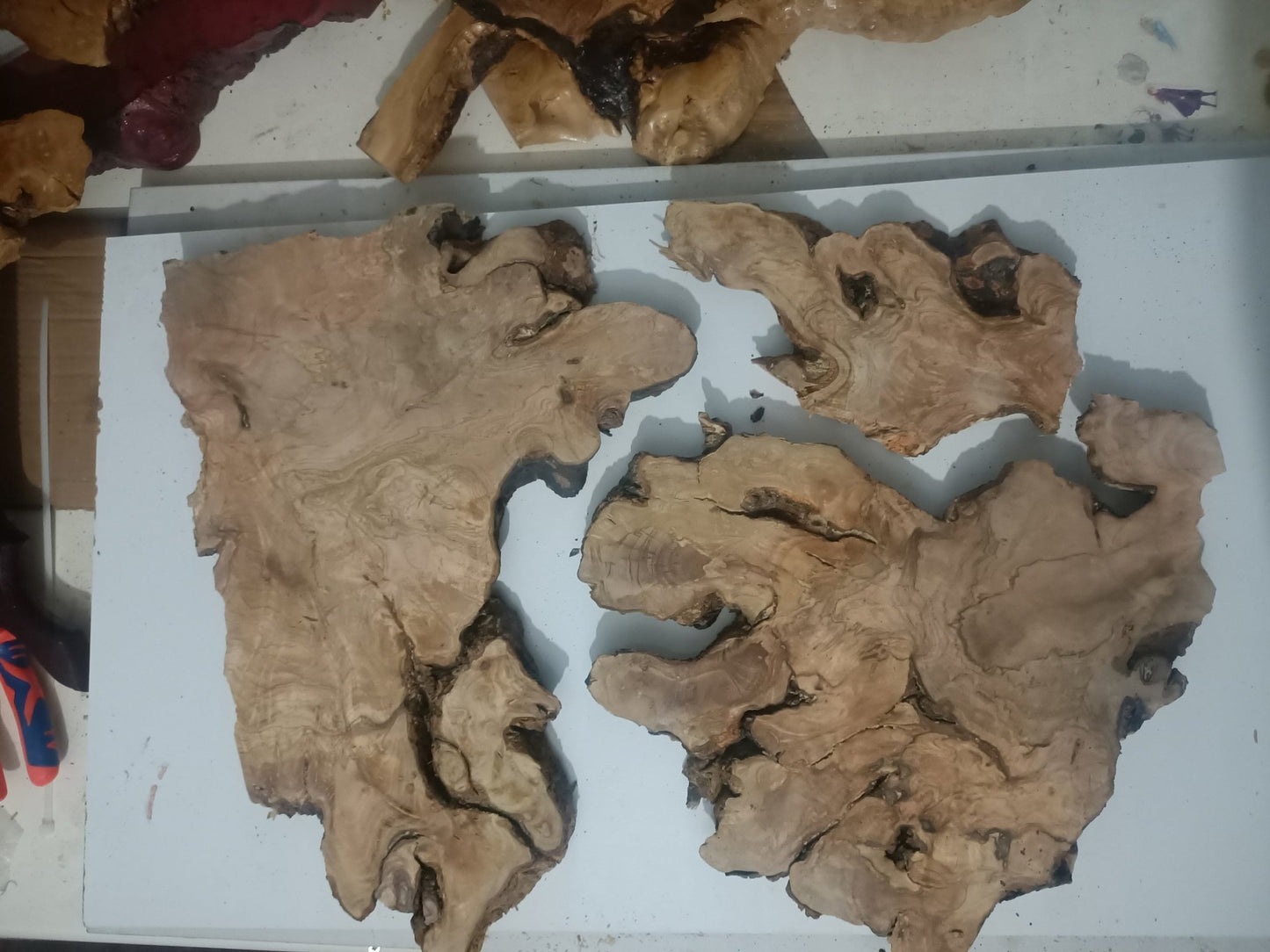 Olive Wood Slab Set 3Pcs