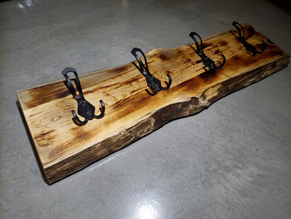 Live Edge Olive Coat Rack 60cm - 80cm