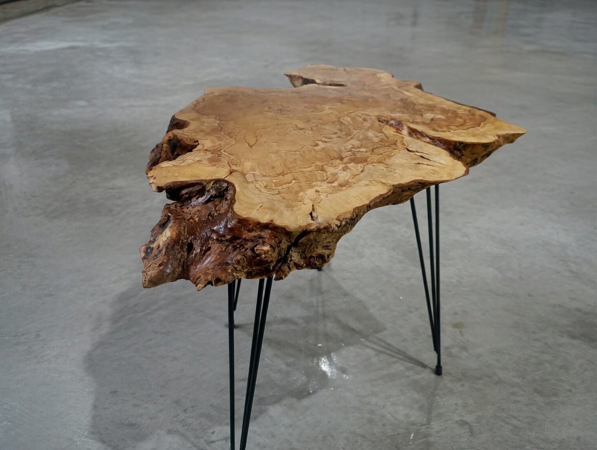 Live Edge Olive Coffee Table 40-50cm