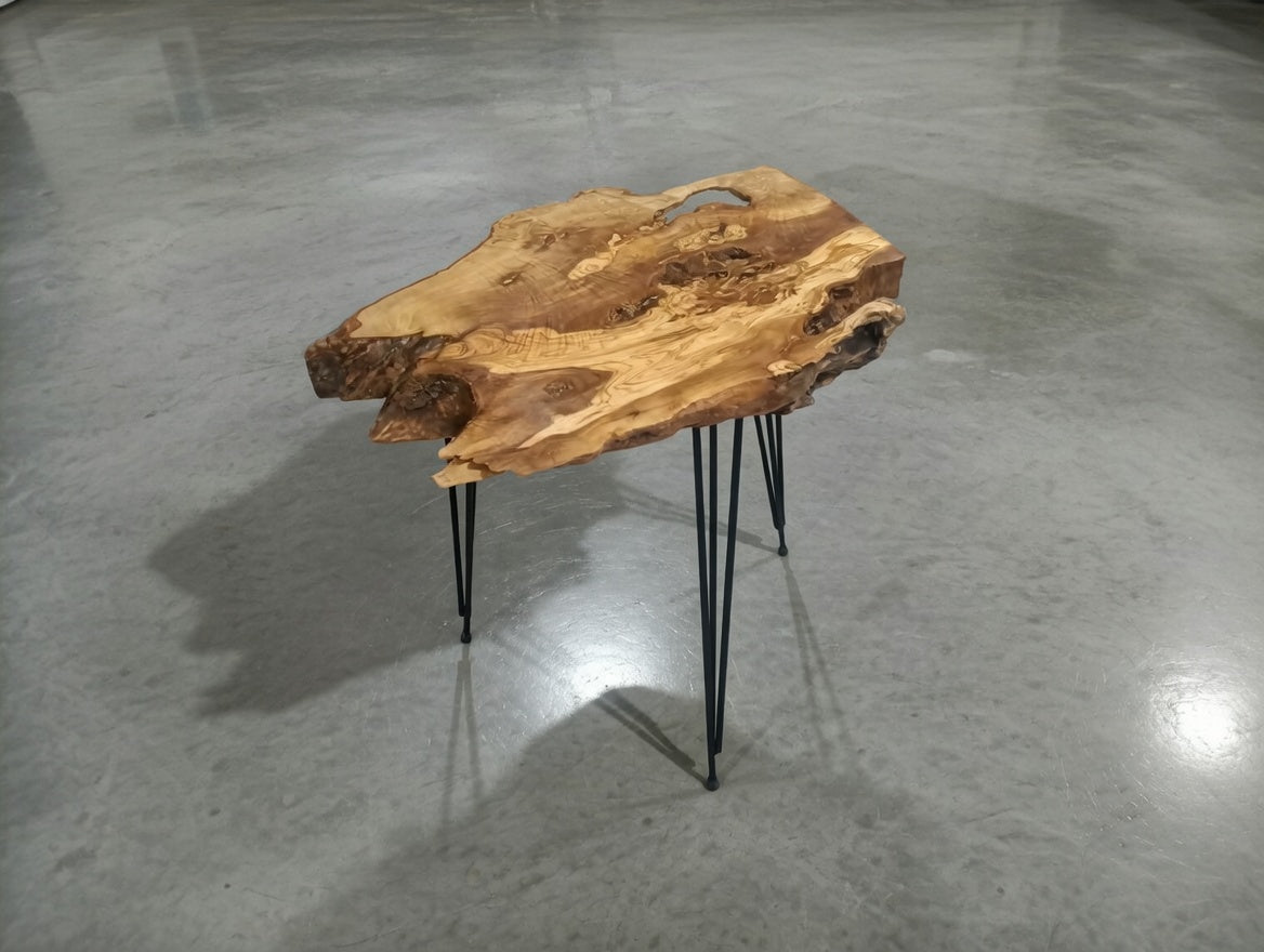 Live Edge Olive Coffee Table 40-50cm