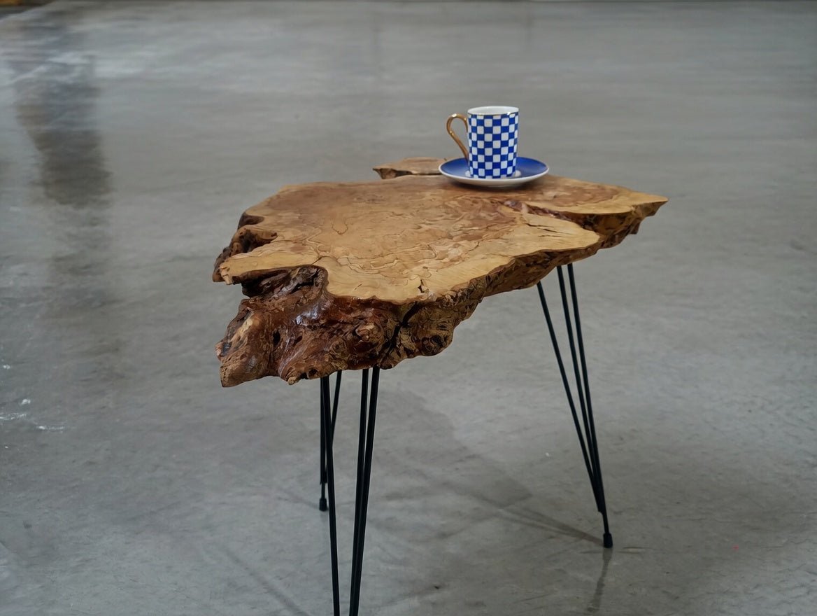 Live Edge Olive Coffee Table 40-50cm