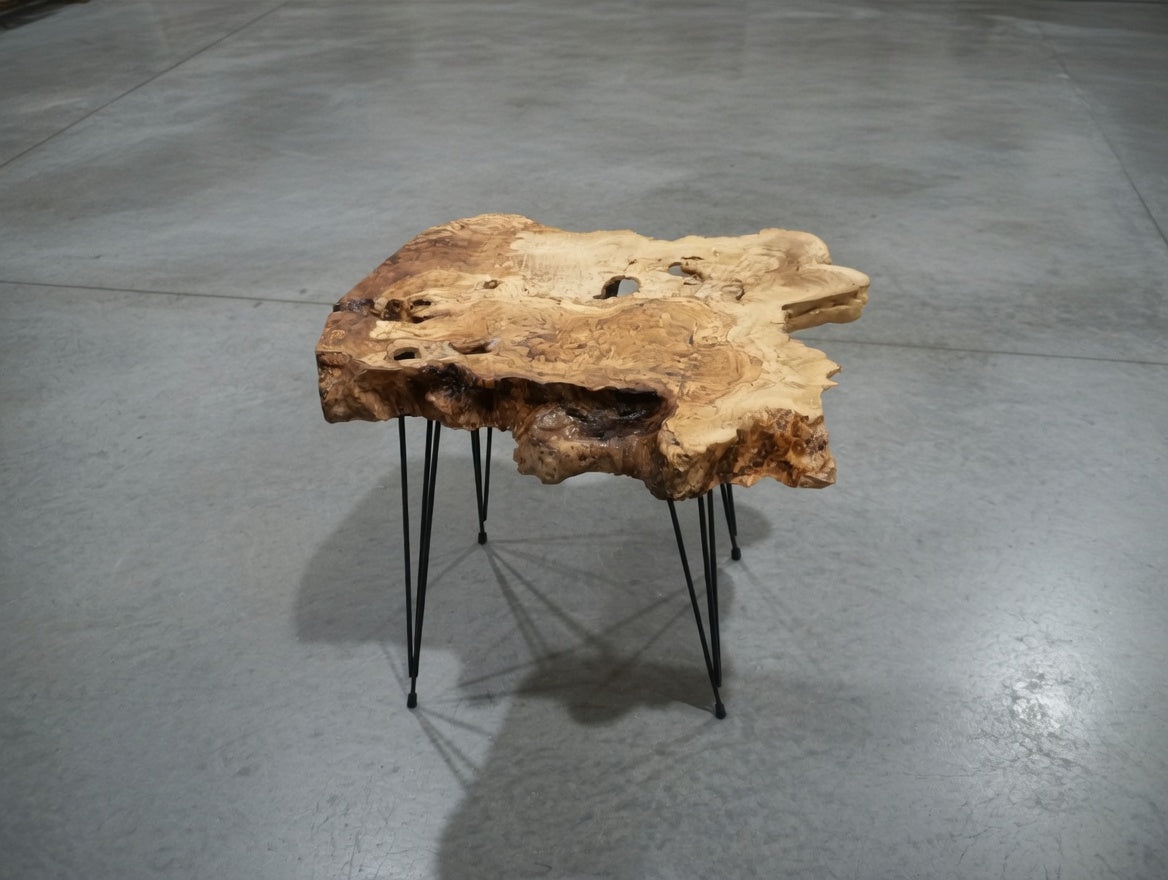 Live Edge Olive Coffee Table 40-50cm