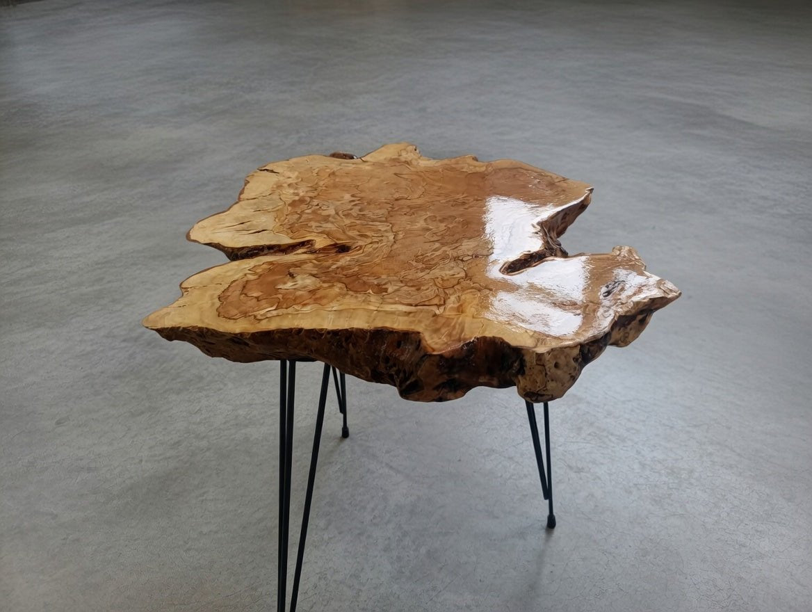 Live Edge Olive Coffee Table 40-50cm