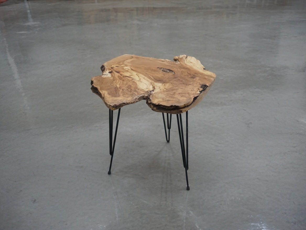 Live Edge Olive End Table 30cm