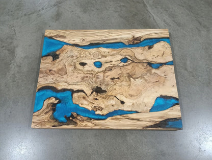 Epoxy Coffee Table from Olive Root 50cm