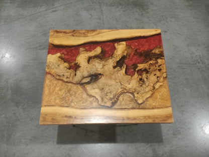 Epoxy Coffee Table from Olive Root 60cm
