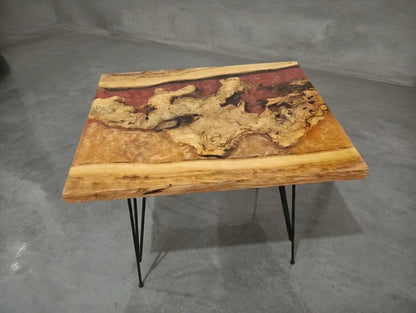 Epoxy Coffee Table from Olive Root 60cm