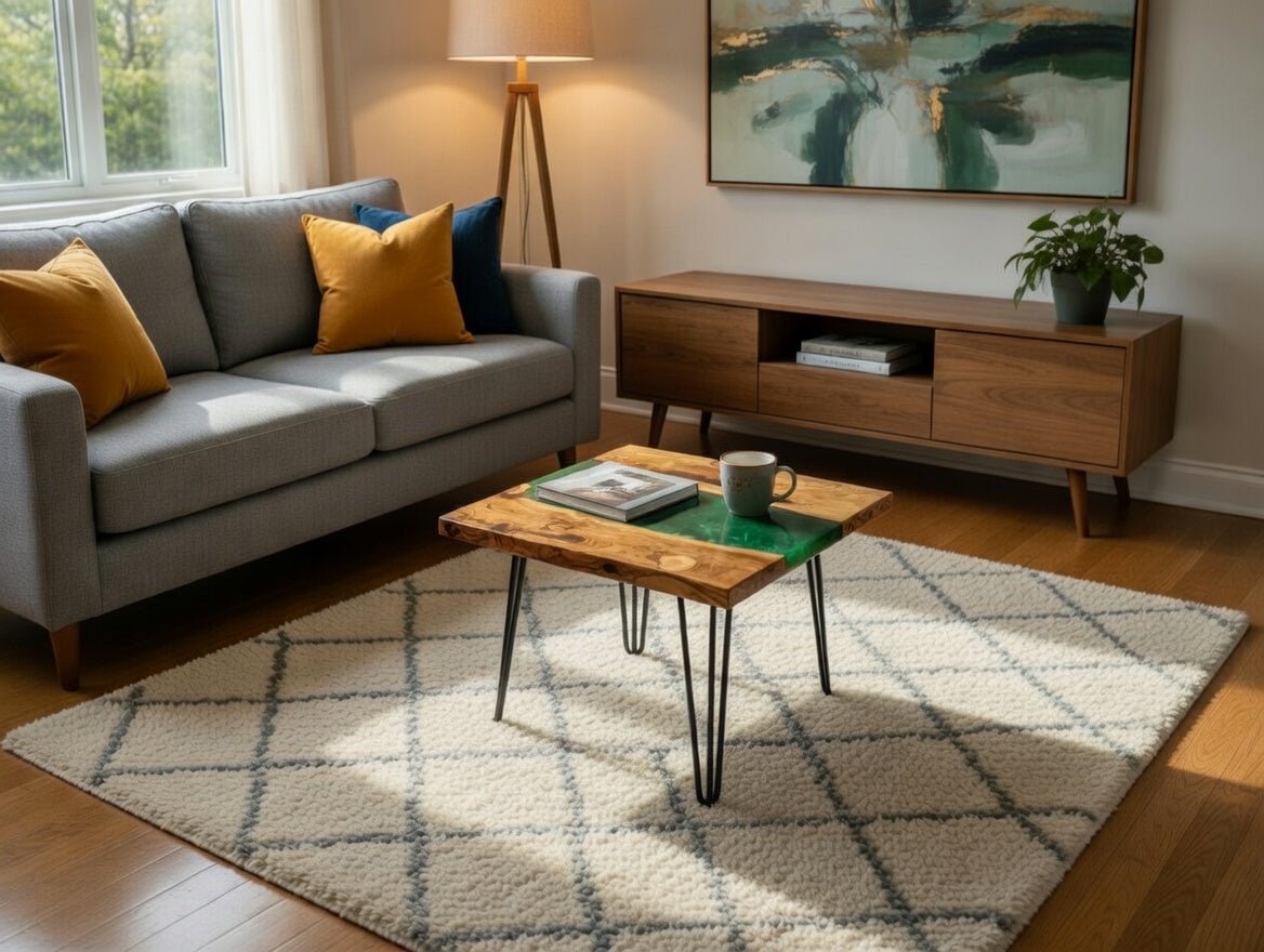 Epoxy Coffee Table from Olive Root 60cm