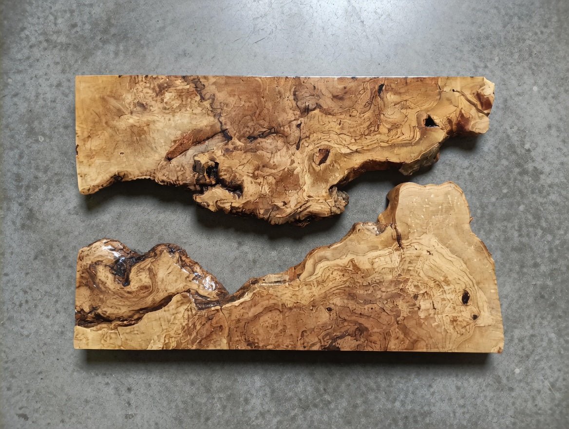 Olive Wood Slab for DIY Epoxy River Table 50cm