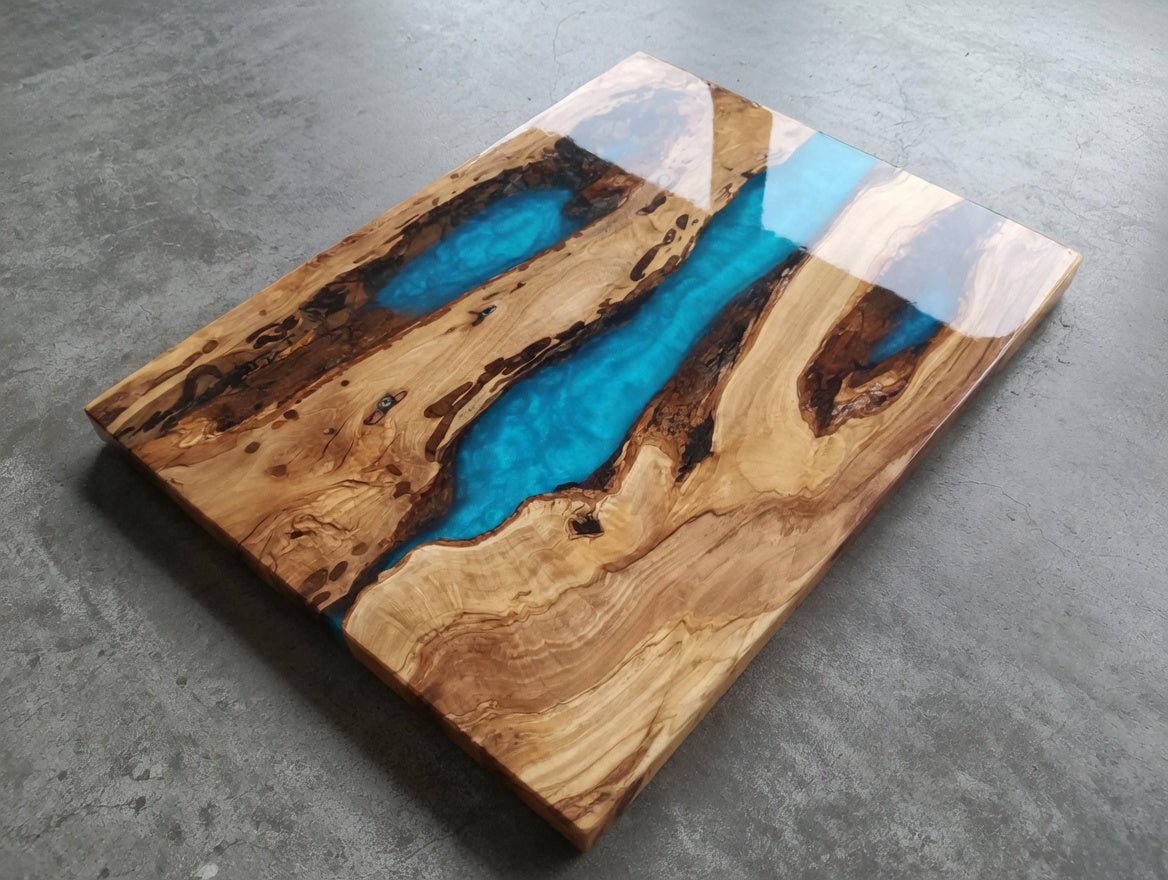 Olive Wood Slab for DIY Epoxy River Table 50cm