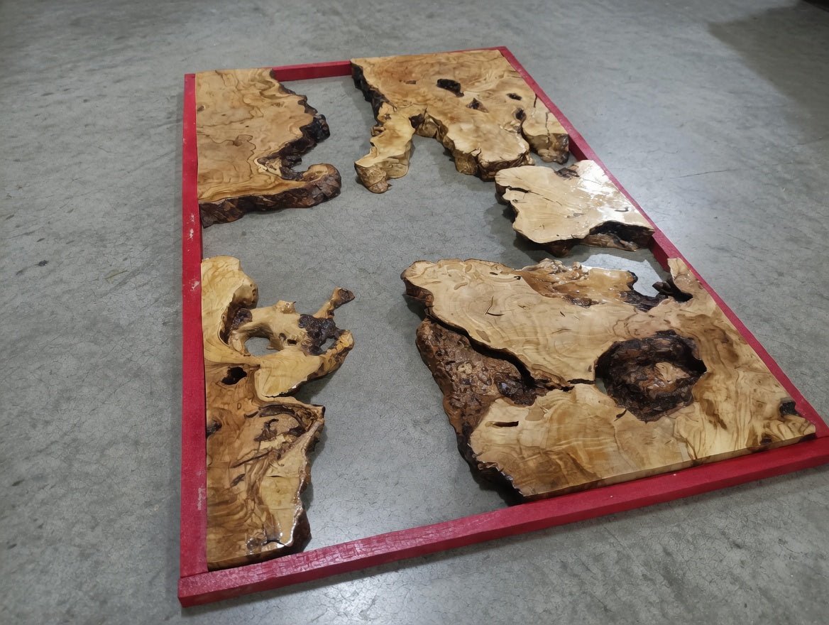 Olive Slab Set for River Table 60cm - 80cm - 120cm - 180cm